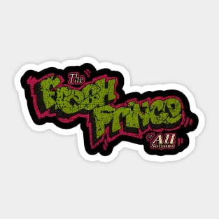 the fresh prince ofAll Saiyans Retro Sticker